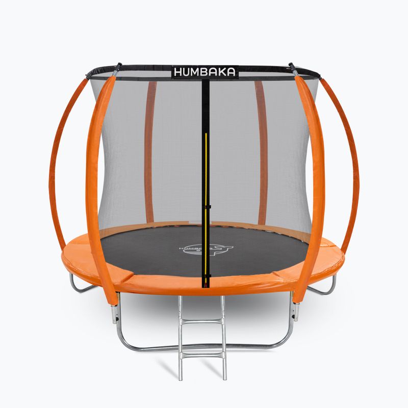 HUMBAKA Super 244 cm oranžová záhradná trampolína Super-8' Trampoty