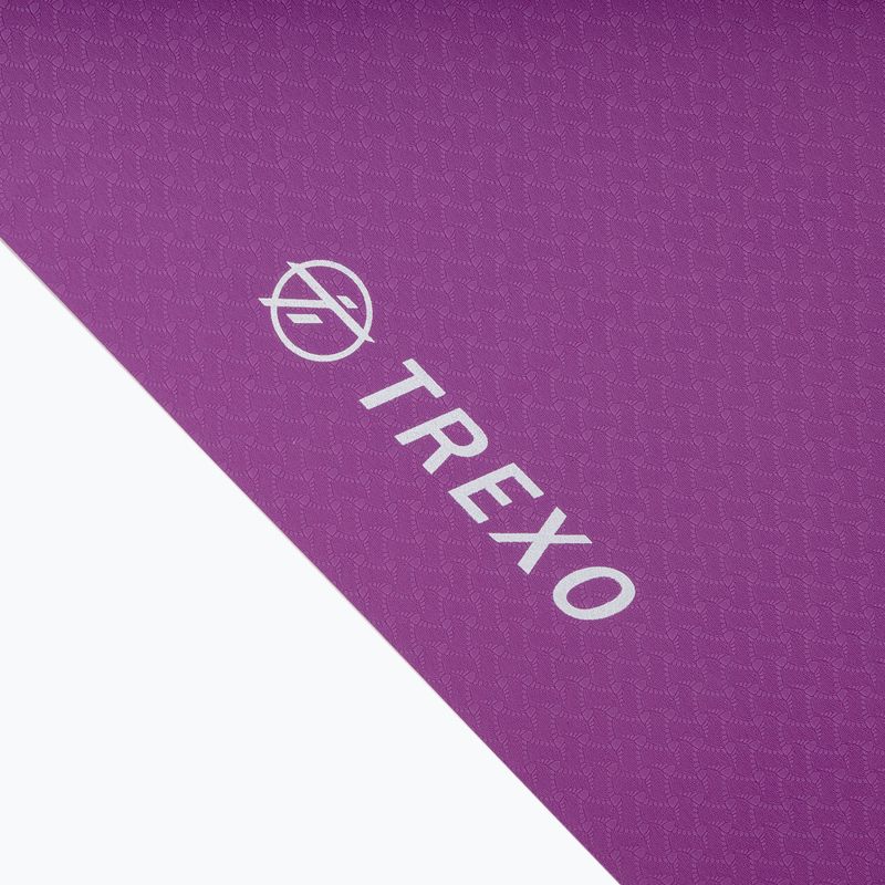 TREXO podložka na jogu TPE 2 6 mm ružová YM-T02R 3