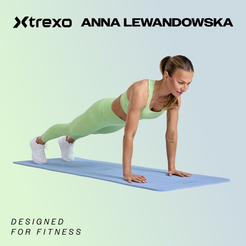 XTREXO Podložka na jogu TPE korok 6 mm čierna YM-C01C 2