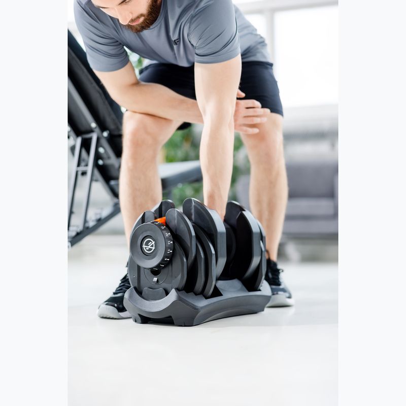 Nastaviteľná činka XTREXO ADT-40-BF 40 kg čierna 7