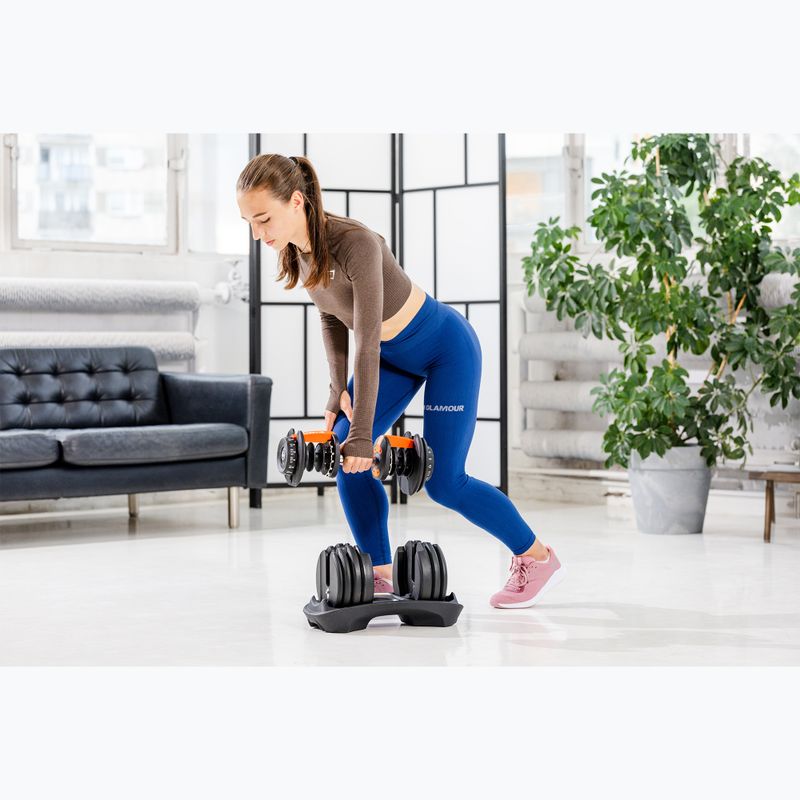 Nastaviteľná činka  XTREXO ADT-24-BF 24 kg čierna 11