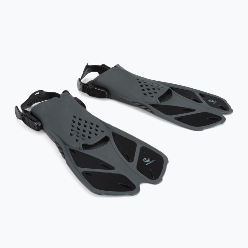 Šnorchlovací set AQUASTIC Maska + šnorchel čierny SMFK-01SC 2
