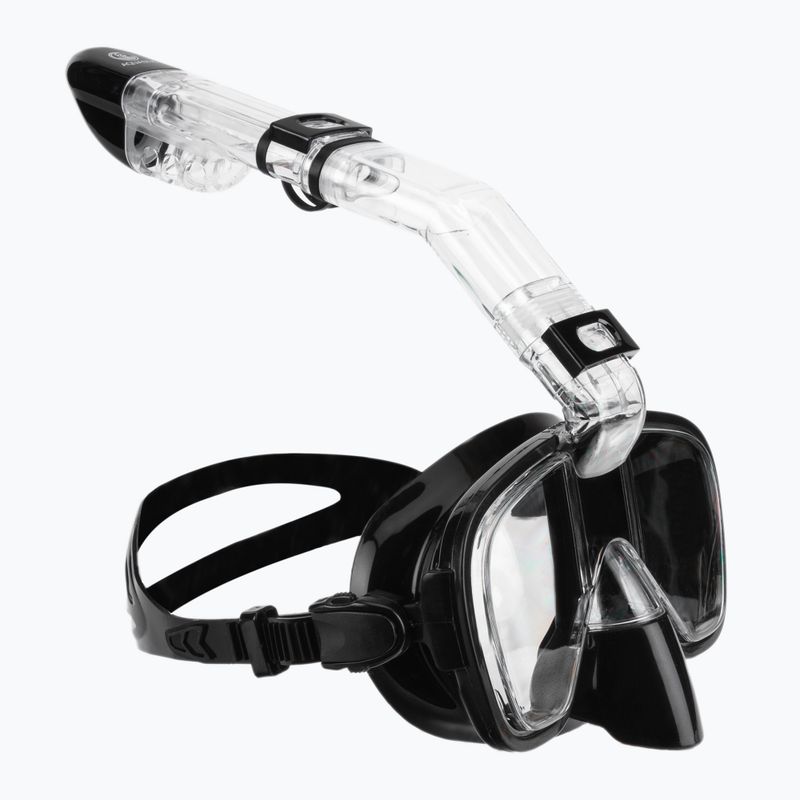 Šnorchlovací set AQUASTIC Maska + šnorchel čierny SMFK-01SC 11