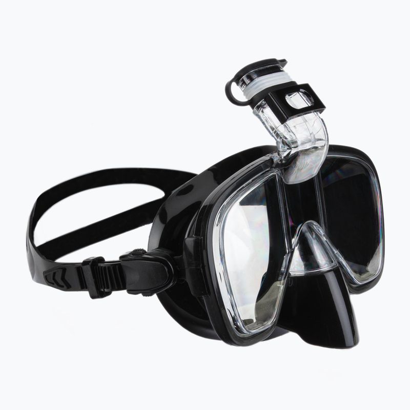 Šnorchlovací set AQUASTIC Maska + šnorchel čierny SMFK-01SC 14