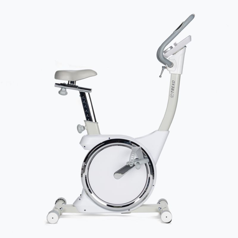 Stacionárny bicykel TREXO biely EB3 2
