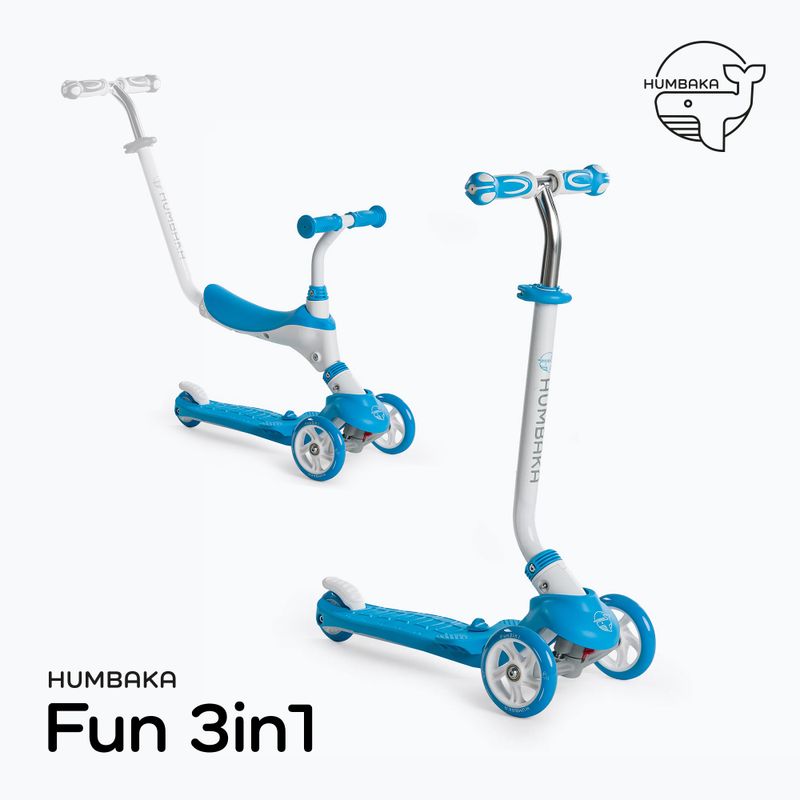 HUMBAKA Fun 3v1 detská kolobežka modrá KS002 3