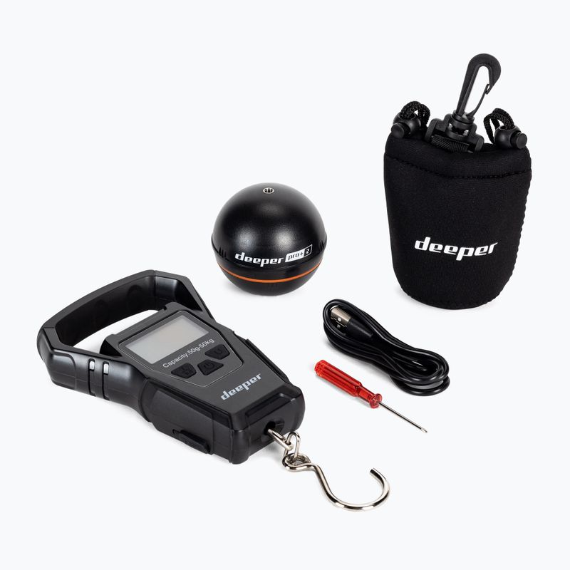 Rybársky sonar Deeper Smart Sonar Pro+ 2 so stupnicou čierny DP5H10S10+Weight
