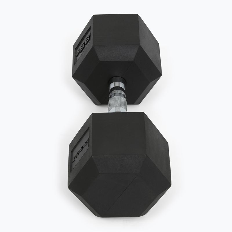 XTREXO Hex HXD250 pogumovaná činka 25 kg 6