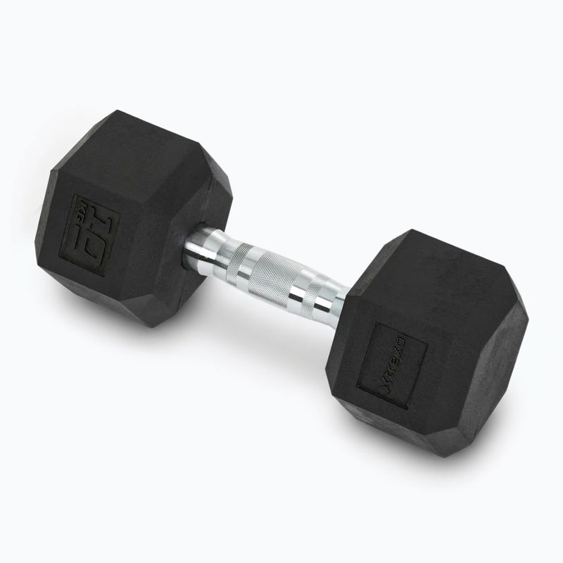 Pogumovaná činka XTREXO Hex HXD100 10 kg