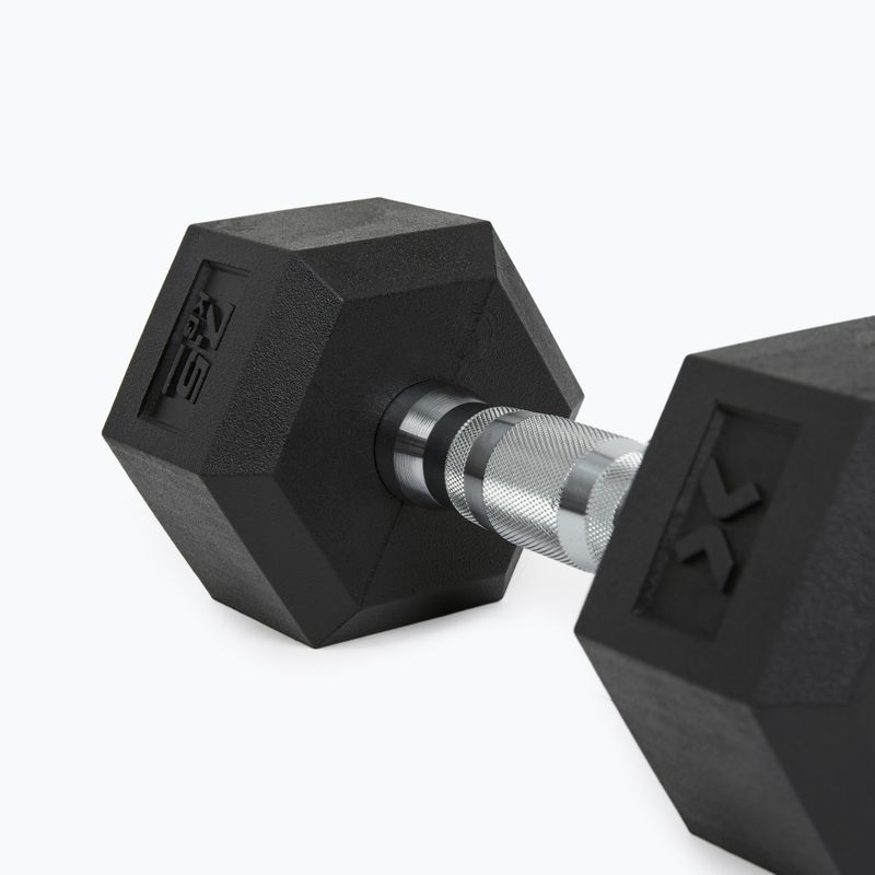 Pogumovaná činka XTREXO Hex HXD75 7,5 kg 8