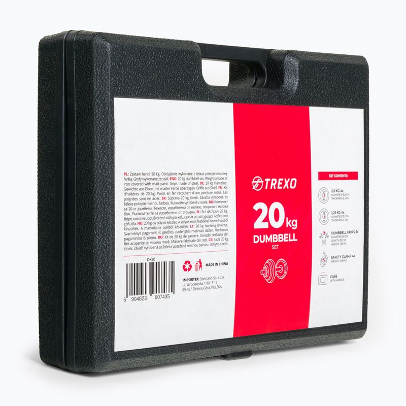 Sada činiek XTREXO 20 kg DK20 15