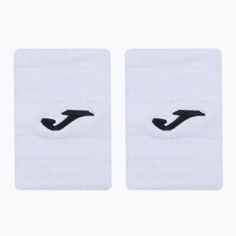 Zápästné obväzy Joma 474 Wristband Large 2 szt. biele 474. 2
