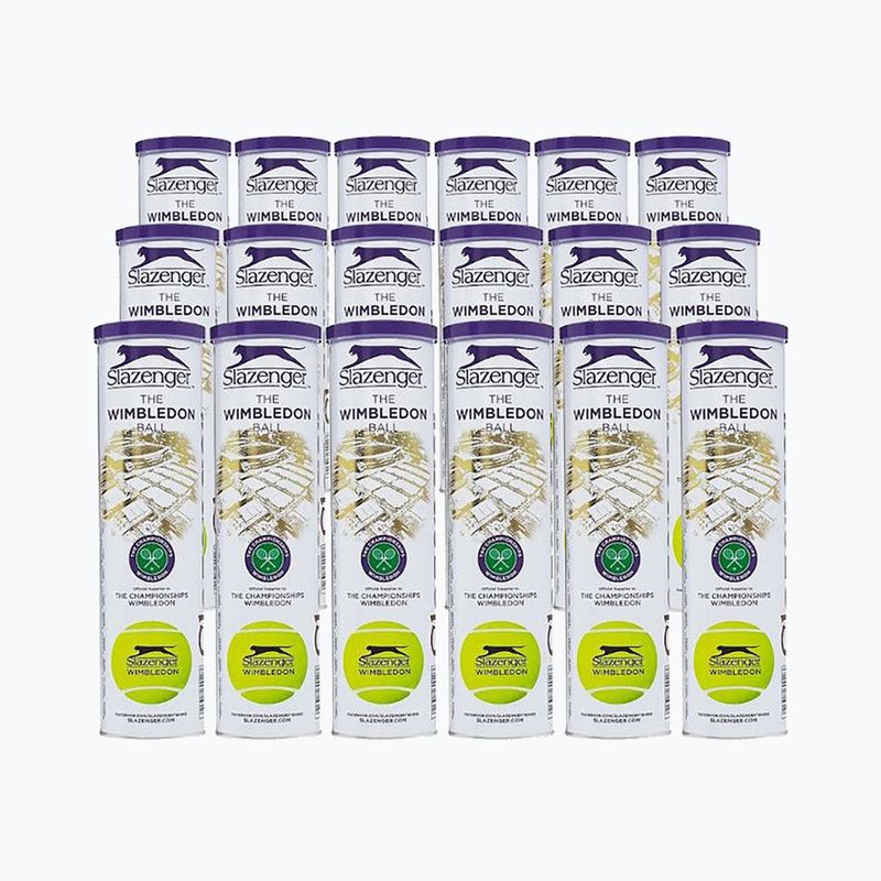 Tenisové loptičky Slazenger Wimbledon 72 žlté 3494