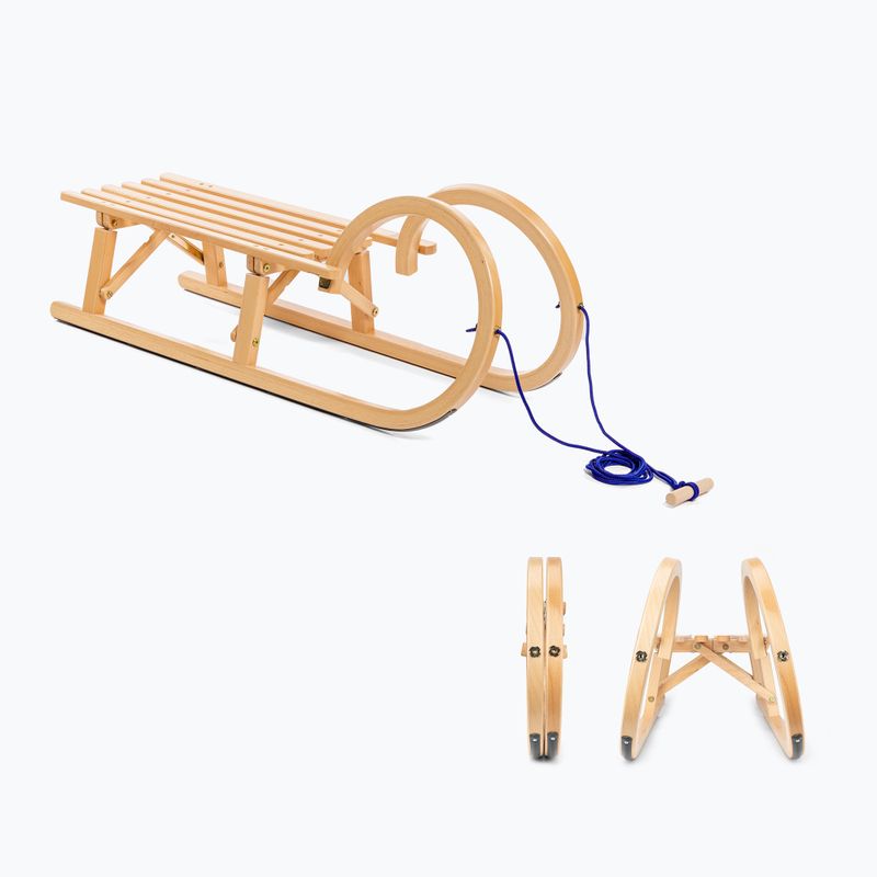VT-Sport skladacie sane Lamb's Horns hnedé HKS 43110