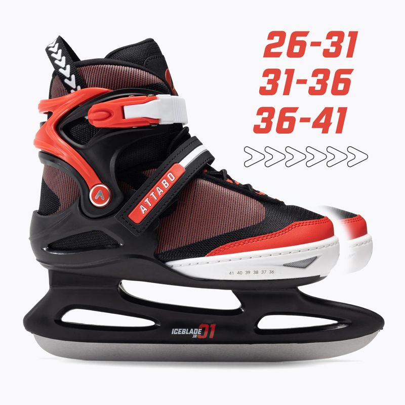 Detské korčule ATTABO ICEBLADE 01 black/red 2