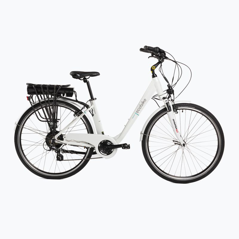 EcoBike Traffic 36V 14.5Ah 522Wh Smart BMS biely elektrický bicykel