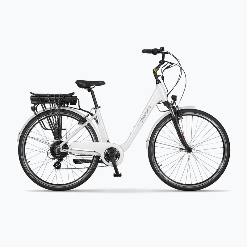 EcoBike Traffic 36V 14.5Ah 522Wh Smart BMS biely elektrický bicykel 6