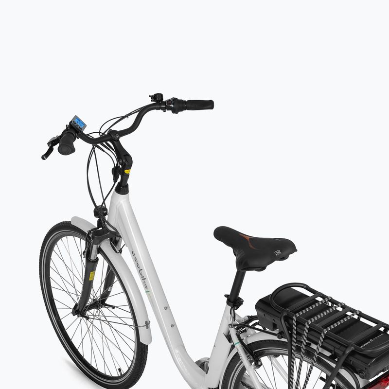 EcoBike Traffic 36V 14.5Ah 522Wh Smart BMS biely elektrický bicykel 8