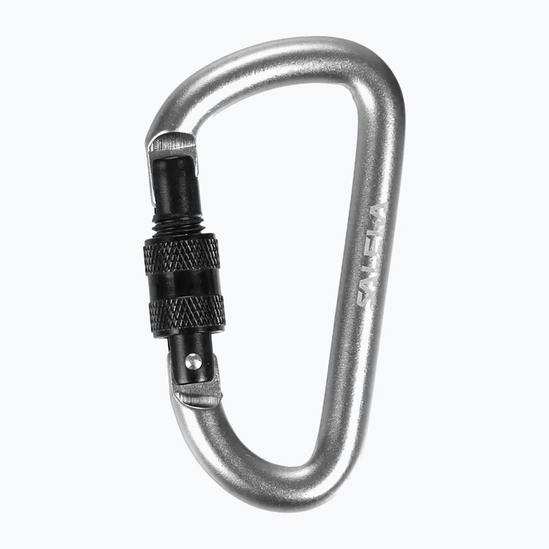 Salewa D-Shape Carbiner so skrutkou čierna 00-0000034102