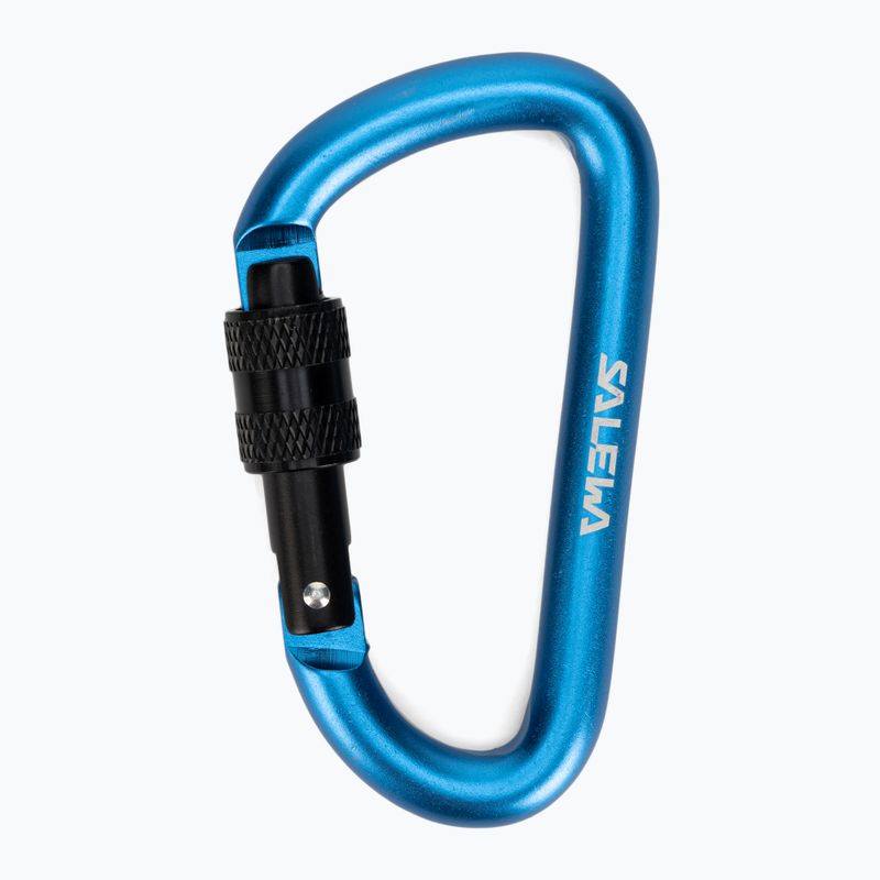 Salewa D-Shape Carbiner so skrutkou modrá 00-0000034102