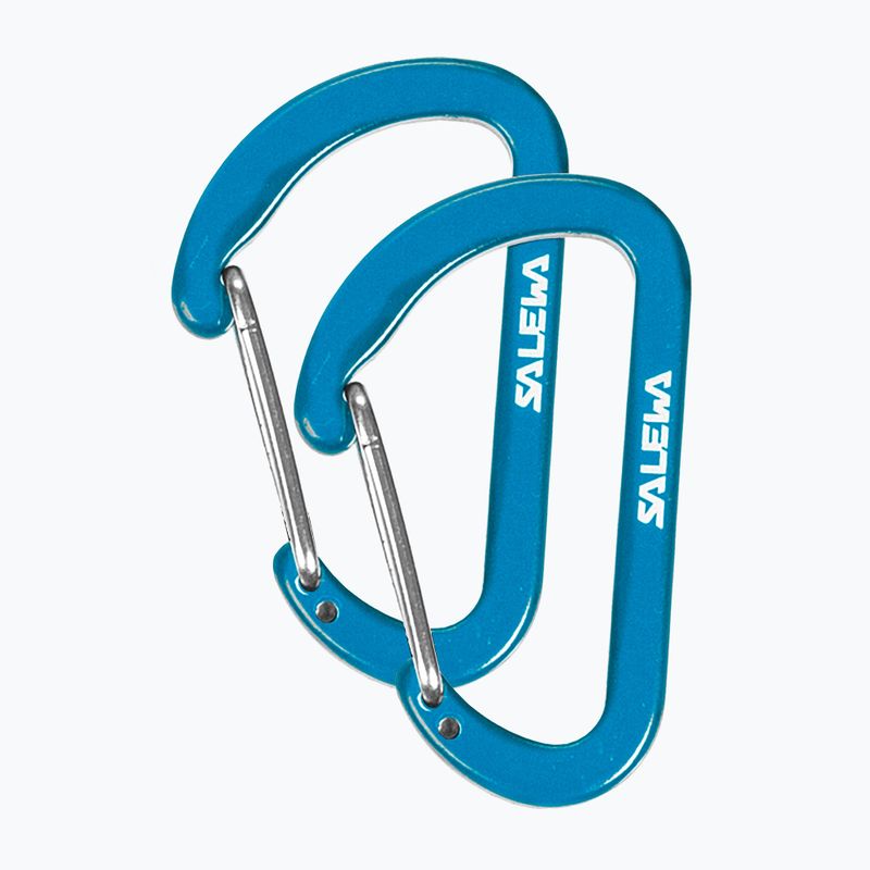 Salewa Ploché karabíny Wiregate 2 ks modré 00-0000034103