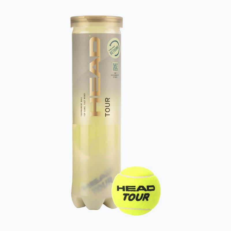 Tenisové loptičky HEAD Tour 4 ks.