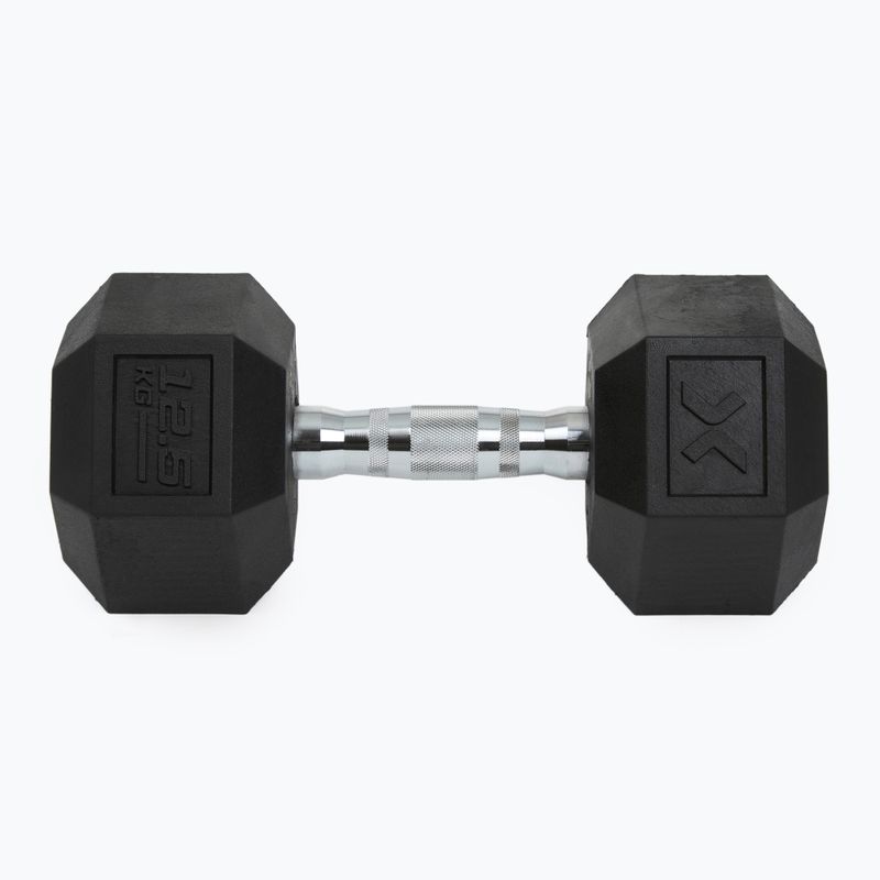 XTREXO Hex pogumovaná činka 12,5 kg 7