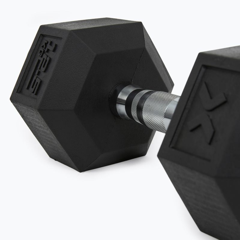 XTREXO Hex pogumovaná činka 12,5 kg 8