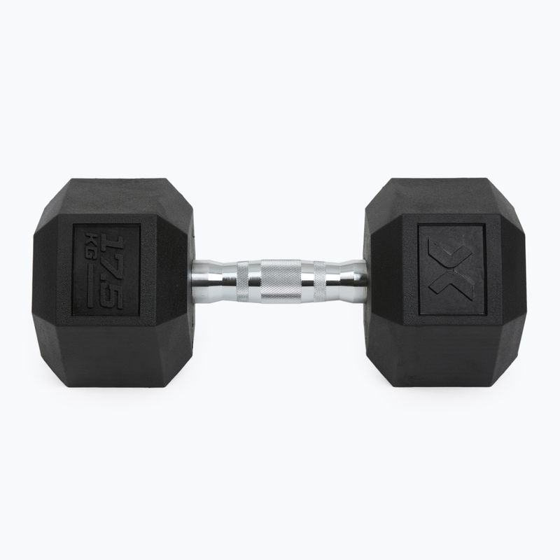 Pogumovaná činka XTREXO Hex 17,5 kg 7