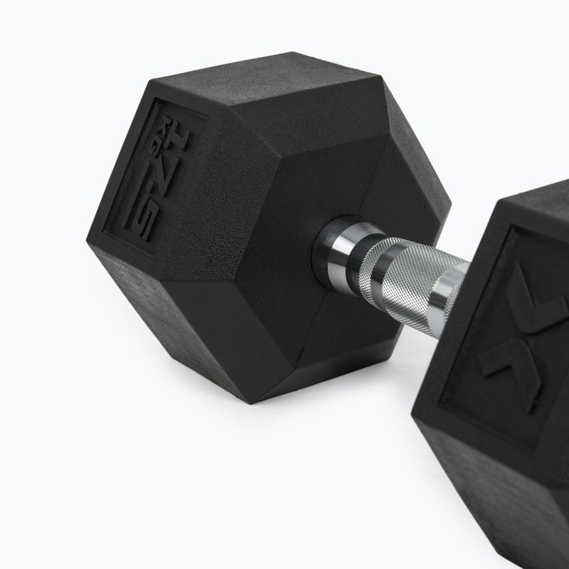 Pogumovaná činka XTREXO Hex 17,5 kg 8