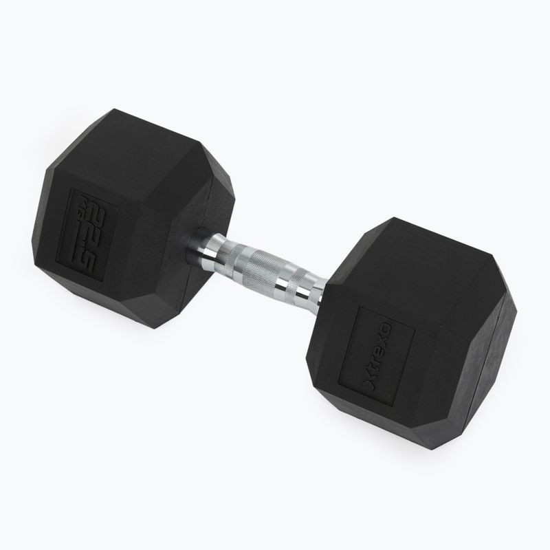 Pogumovaná činka XTREXO Hex 22,5 kg