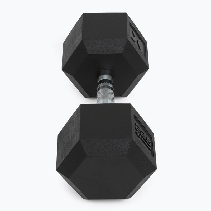 Pogumovaná činka XTREXO Hex 22,5 kg 6