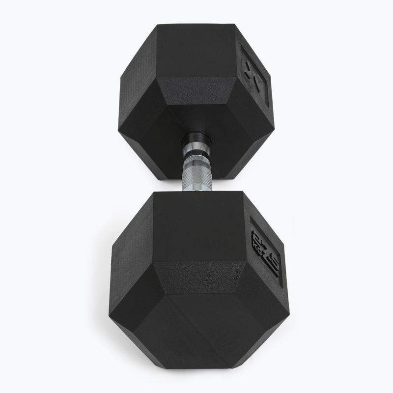 Pogumovaná činka XTREXO Hex 27,5 kg 6