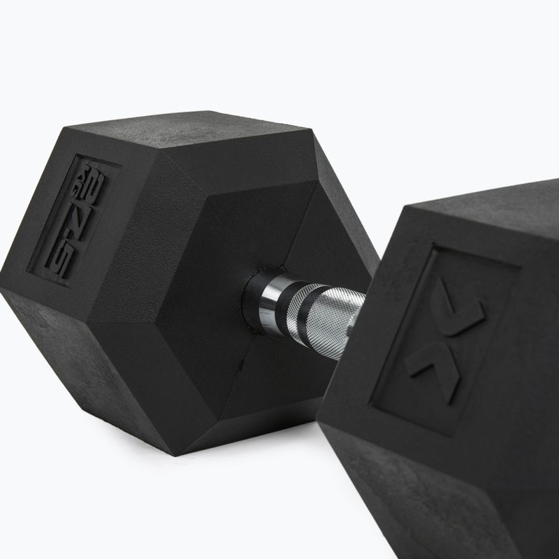 Pogumovaná činka XTREXO Hex 27,5 kg 8