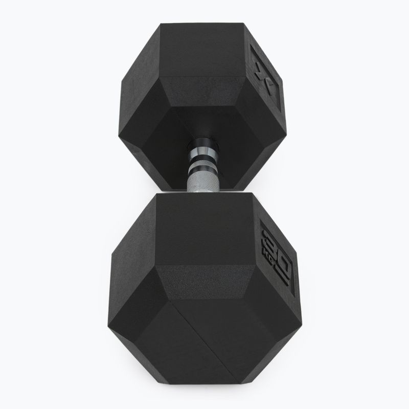 Pogumovaná činka XTREXO Hex 30 kg 6