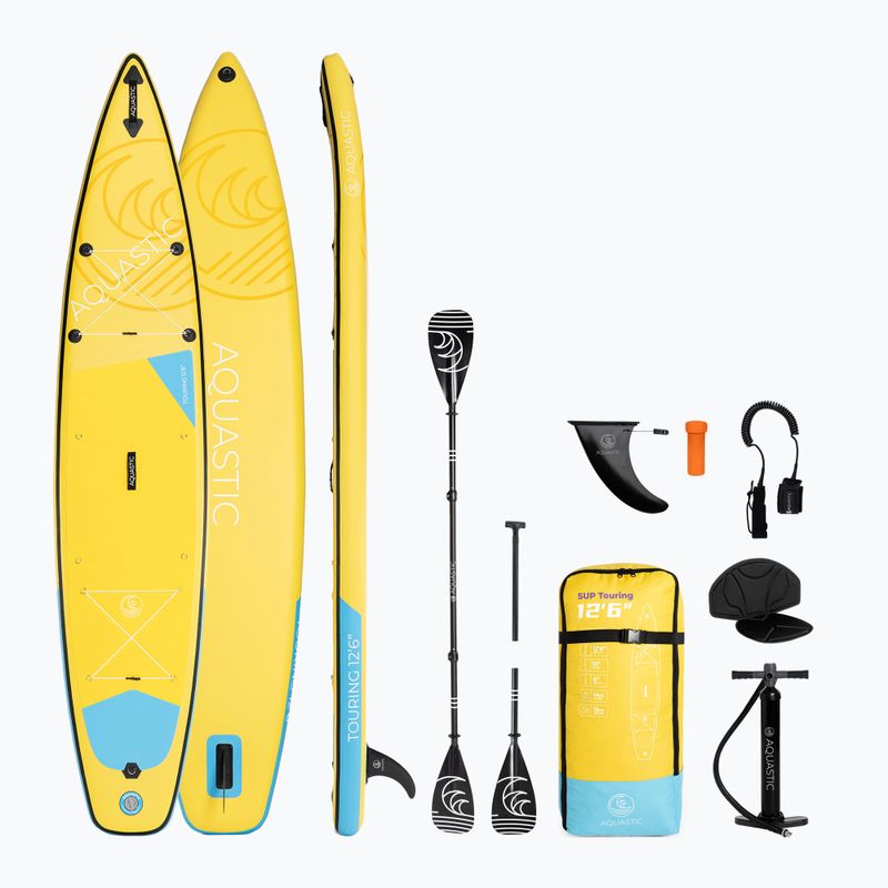 Doska SUP AQUASTIC Touring 12'6" žltý