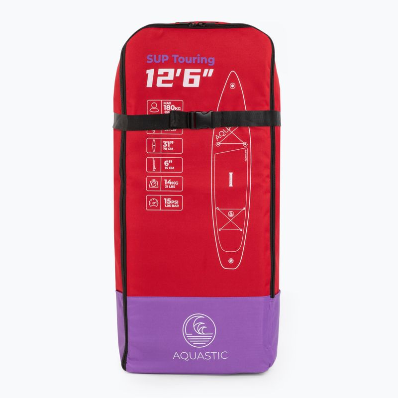 Batoh na SUP dosku AQUASTIC Touring 12'6" board backpack red 2