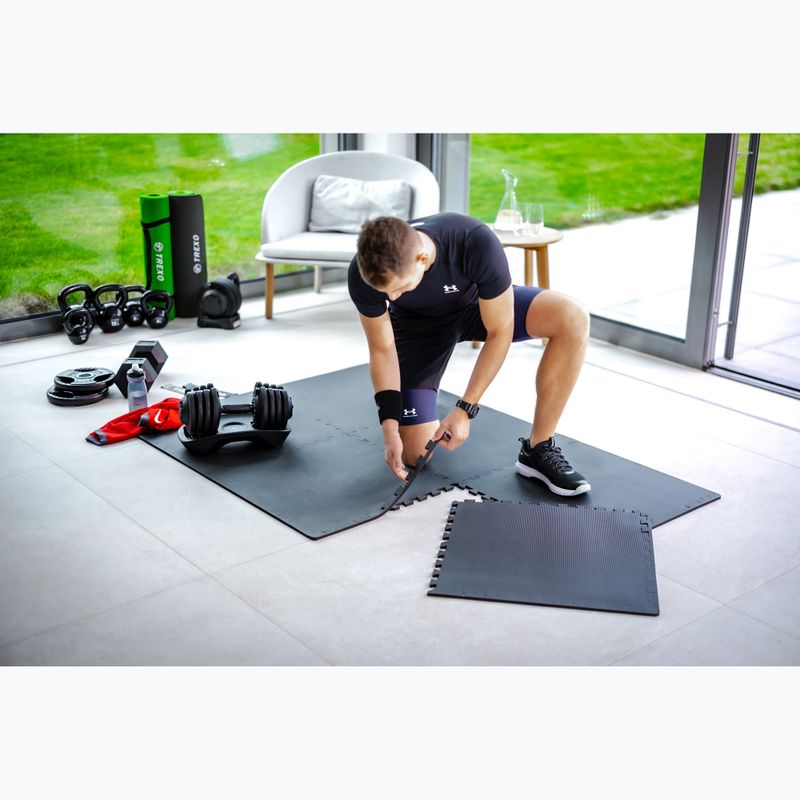 Ochranná podložka XTREXO  Puzzle 6 dielov čierna 4