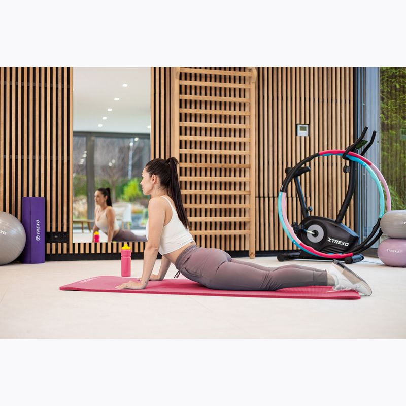 XTREXO NBR 15 mm podložka na cvičenie s pásom ružová 5
