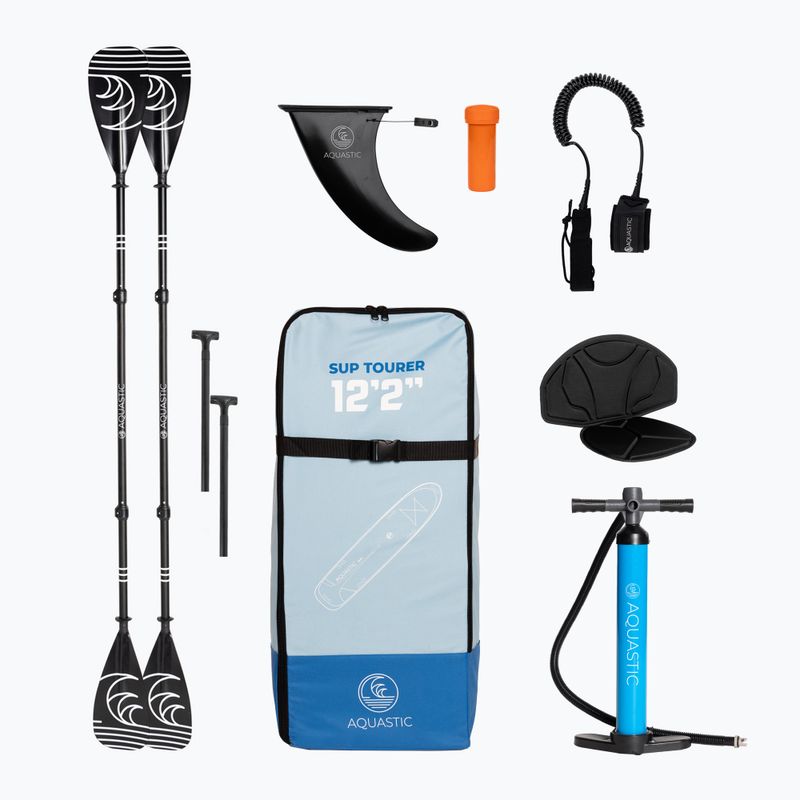 Doska SUP AQUASTIC Tourer 12'2" modrá 20