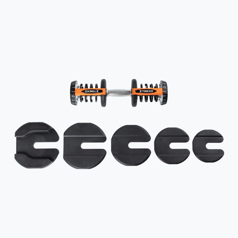 Nastaviteľná činka XTREXO ADT-40-BF 40 kg čierna 6