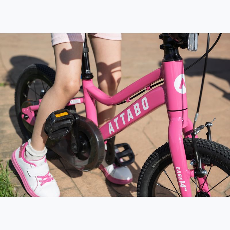 Detský bicykel ATTABO EASE 14" pink 10