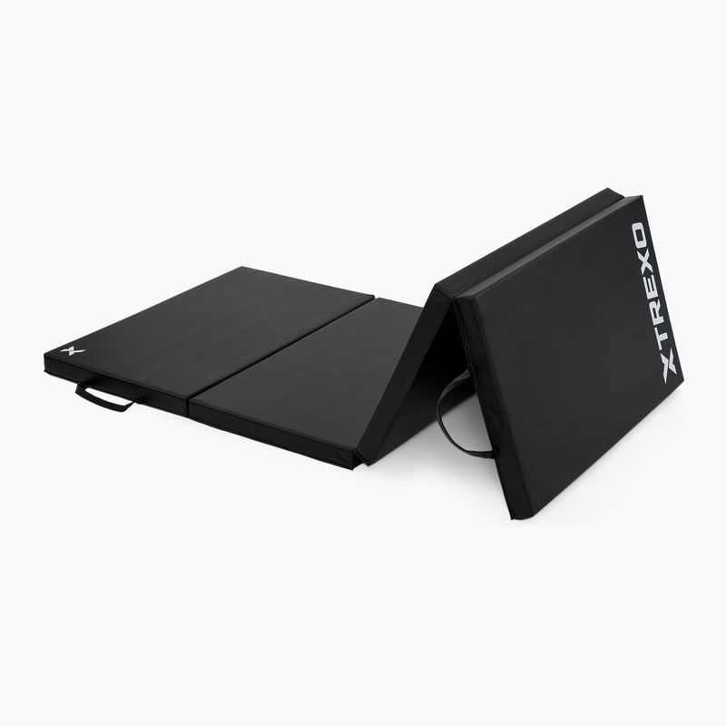 Skladací gymnastický matrac TREXO black
