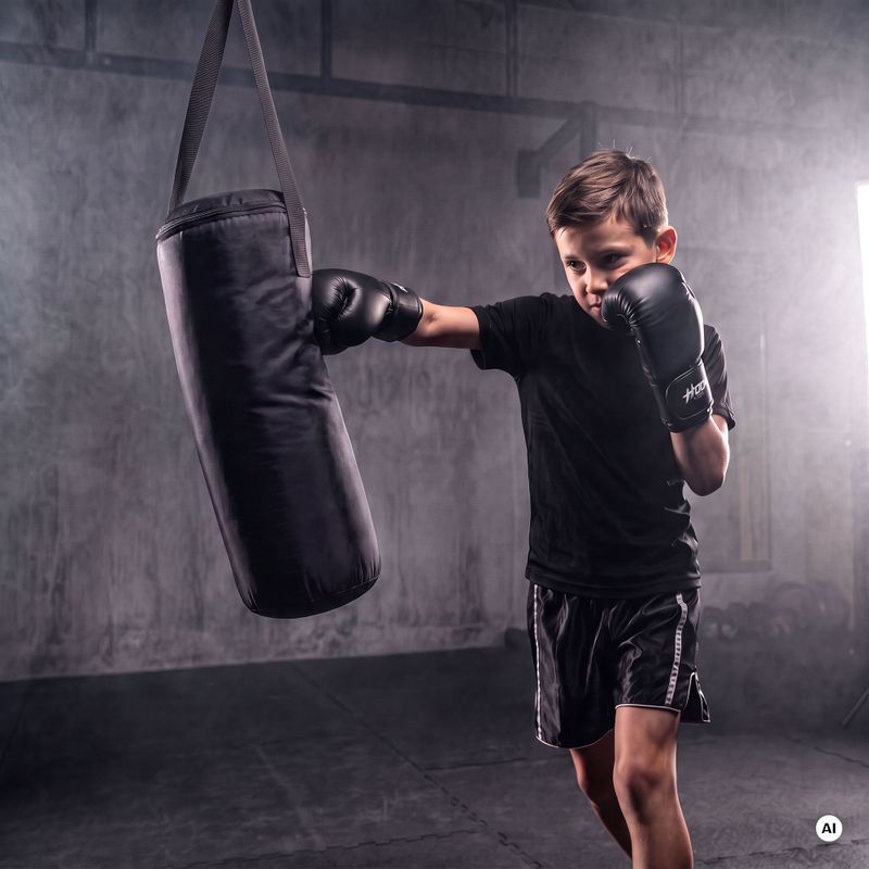 Detská boxerská sada HOOK FIGHTING Prvý tréning black 2