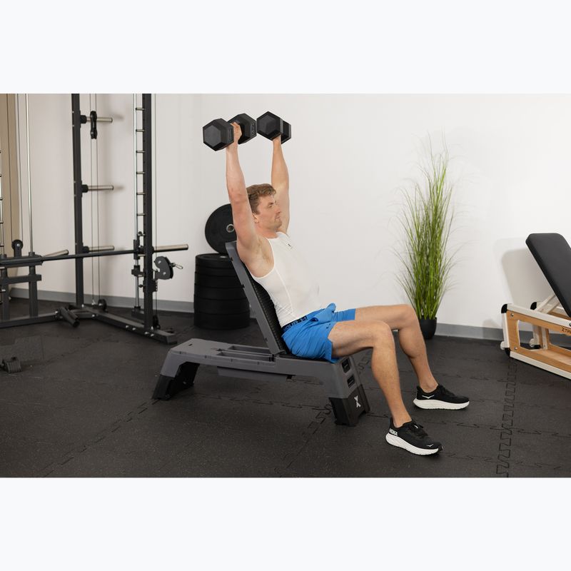 XTREXO aerobikový stepper TXO-B4W0010 sivý 4