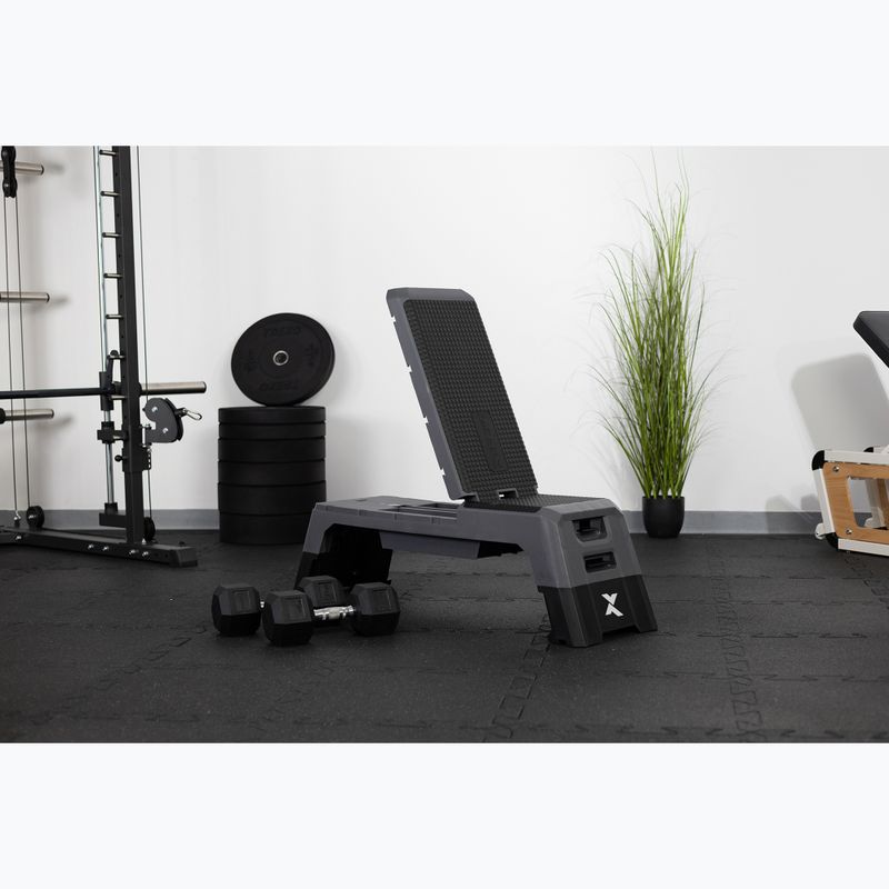 XTREXO aerobikový stepper TXO-B4W0010 sivý 8