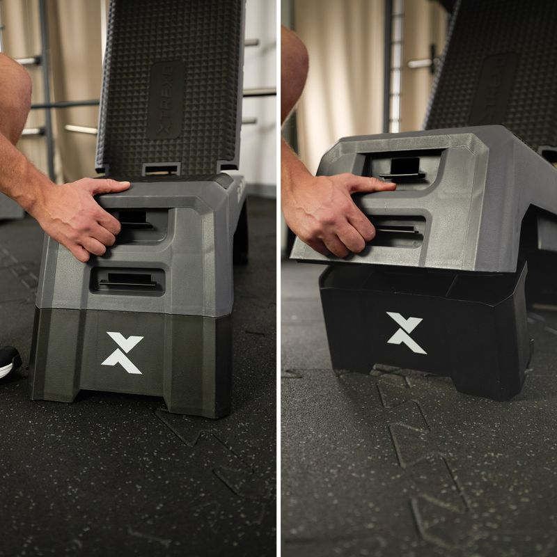 XTREXO aerobikový stepper TXO-B4W0010 sivý 9