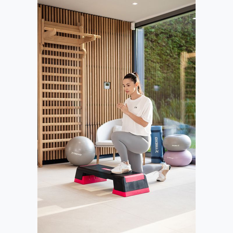 XTREXO aerobikový stepper TXO-B4W007 ružový 8