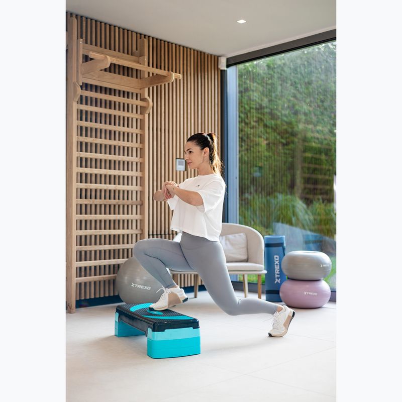 XTREXO aerobikový stepper TXO-B4W009 modrý 4