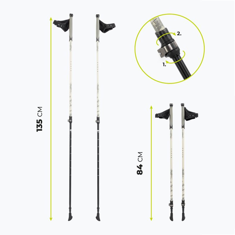 Kole nordic walking KADVA Halna nastaviteľné zelené 2
